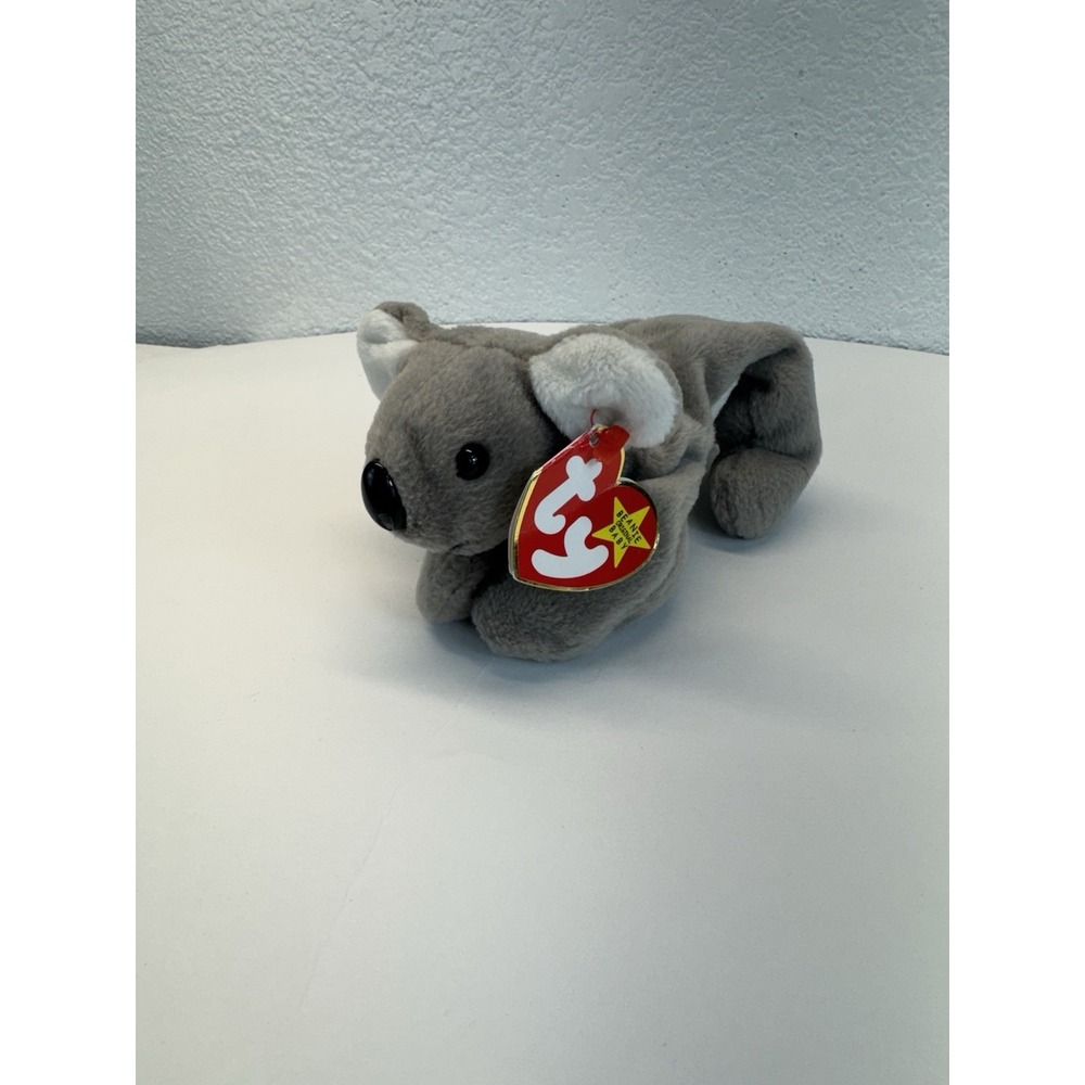 Ty Beanie Baby Mel Koala 1996 Retired PVC Pellets Vintage Gray Plush Toy MWMT 8"